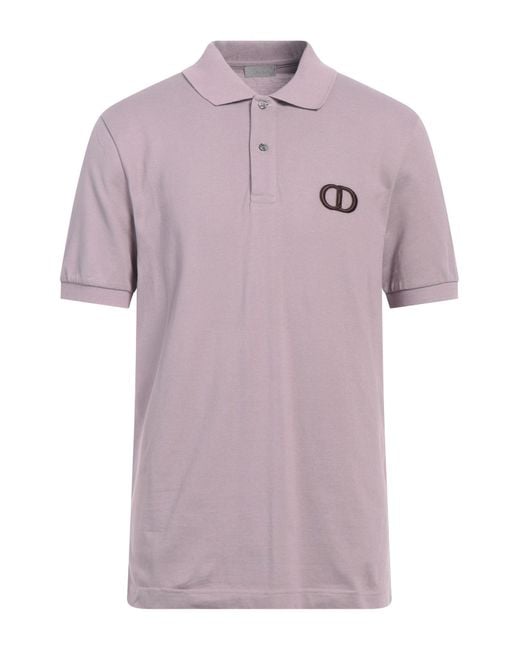 Dior Purple Polo Shirt Cotton for men