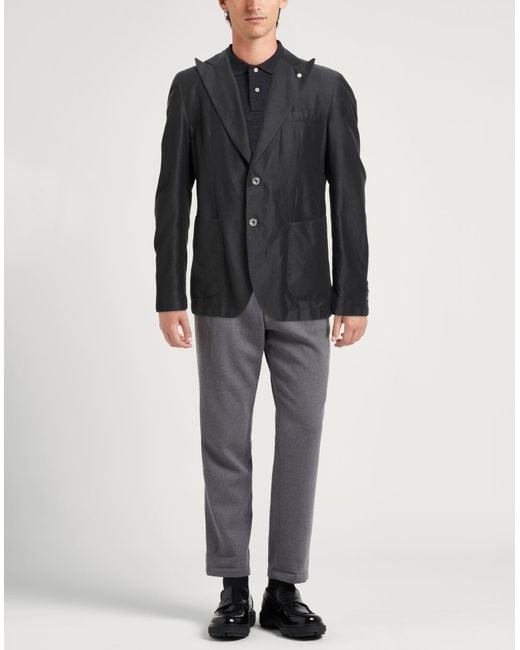 Blazer di Luigi Bianchi in Black da Uomo