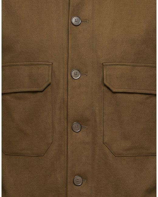 Santaniello Green Jacket Wool, Polyamide, Cashmere, Elastane for men