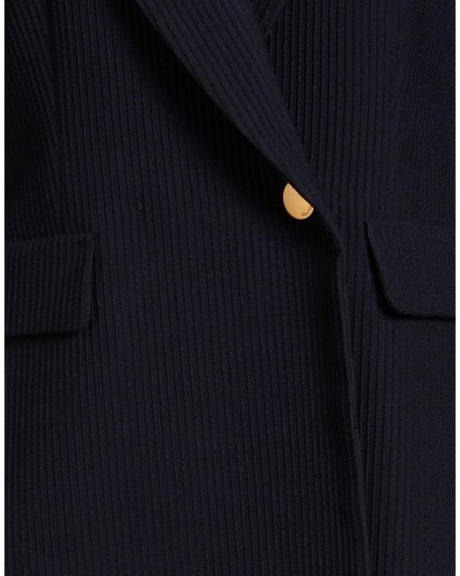 Max Mara Blue Blazer Virgin Wool, Polyamide, Elastane