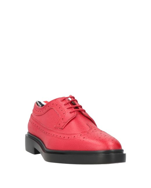 Thom Browne Red Lace-Up Shoes