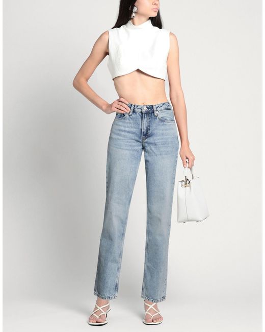 Tommy Hilfiger Blue Jeans Cotton, Recycled Cotton, Cow Leather