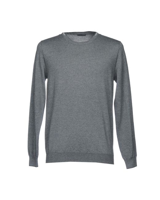 Pal Zileri Wool Sweater in Grey (Gray) for Men - Lyst
