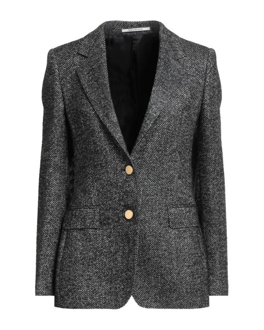 Tagliatore 0205 Black Blazer Wool, Alpaca Wool, Polyamide, Elastane