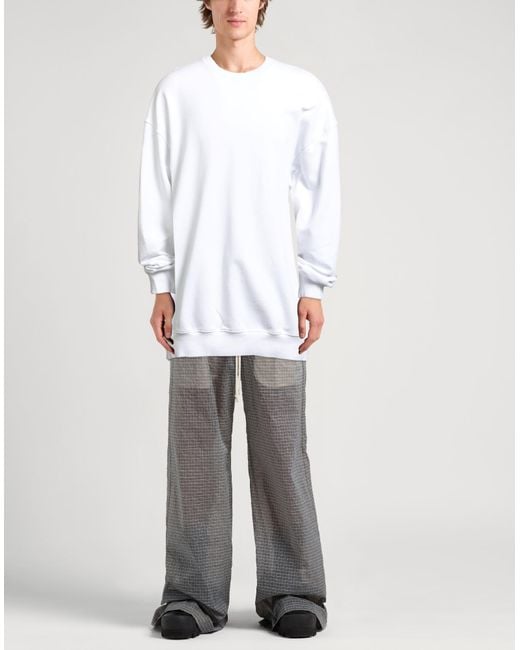 Ann Demeulemeester White Sweatshirt Cotton for men