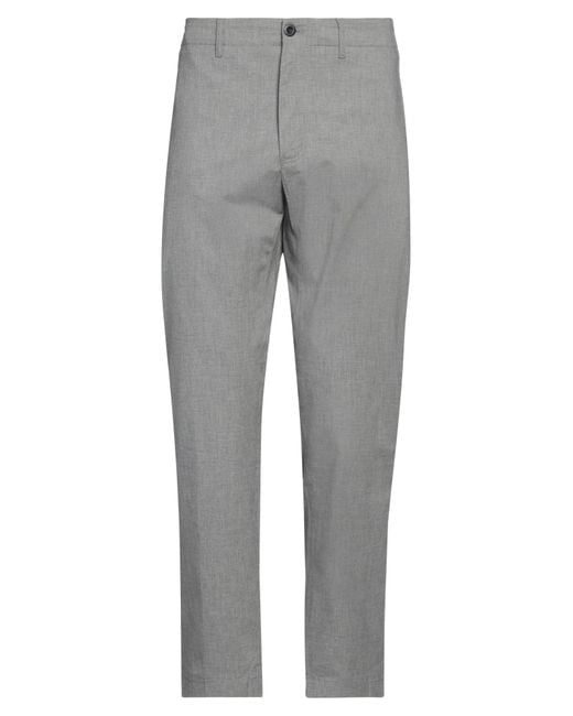 Department 5 Gray Pants Cotton, Elastane for men