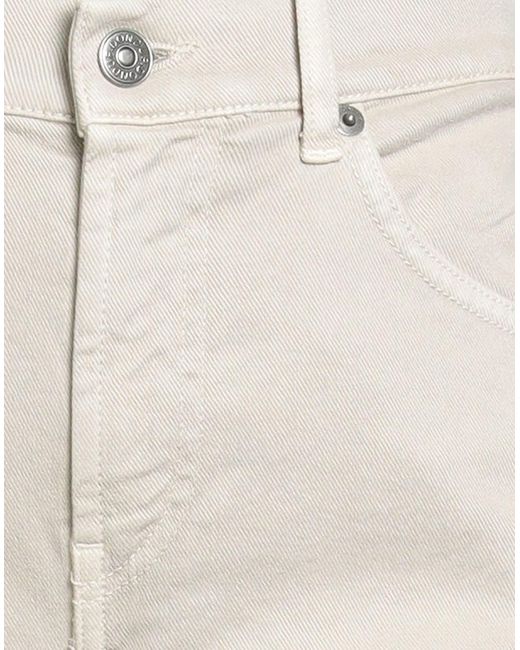 Dondup White Jeans Cotton, Lyocell, Elastane