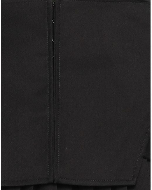 ANDREADAMO Black Mini Skirt Polyester, Viscose, Elastane