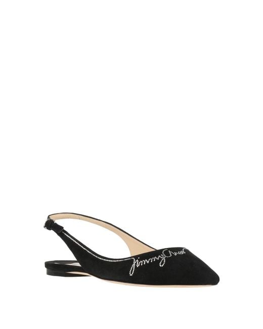 Jimmy Choo Black Ballet Flats