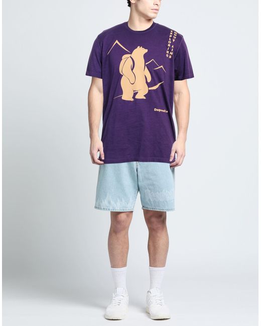 DSquared² Purple T-shirt for men