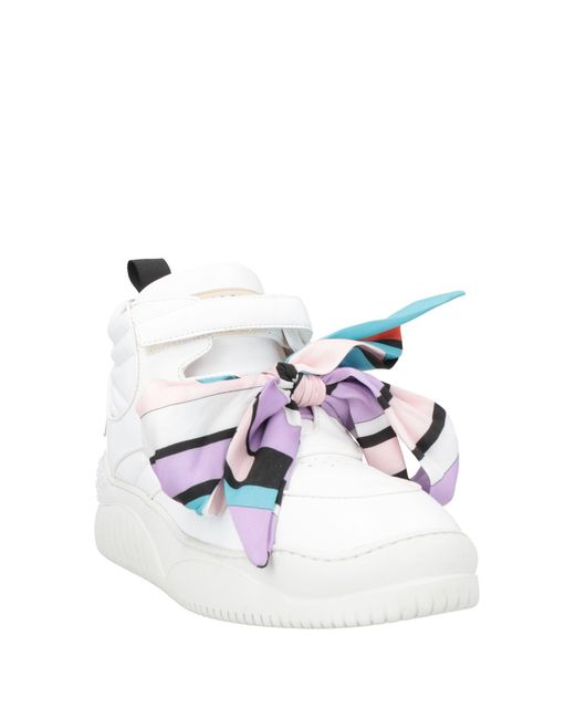 Emilio Pucci White Sneakers Leather