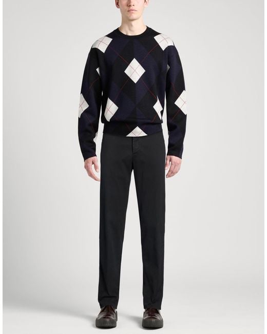 Kiton Black Pants Cotton, Lyocell, Elastane for men