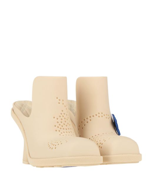 Burberry Natural Mules & Clogs