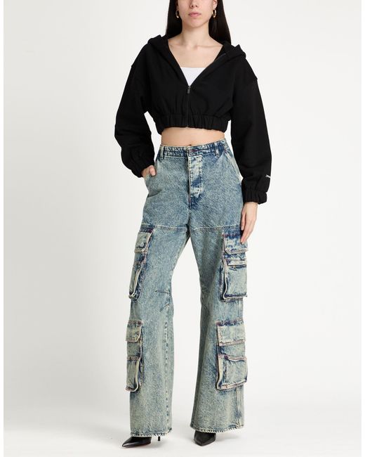 hinnominate Black Sweatshirt Cotton, Polyester
