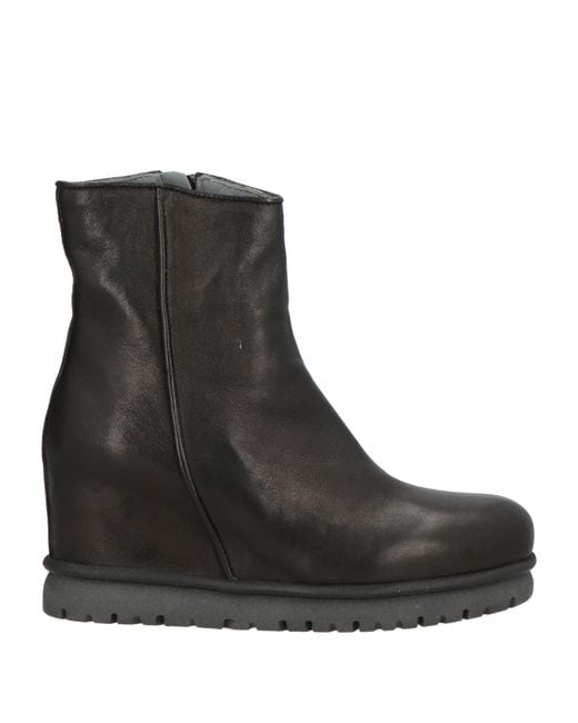 Patrizia Bonfanti Black Ankle Boots Leather
