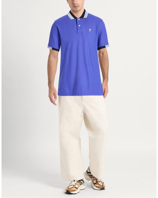 Psycho Bunny Blue Polo Shirts for men