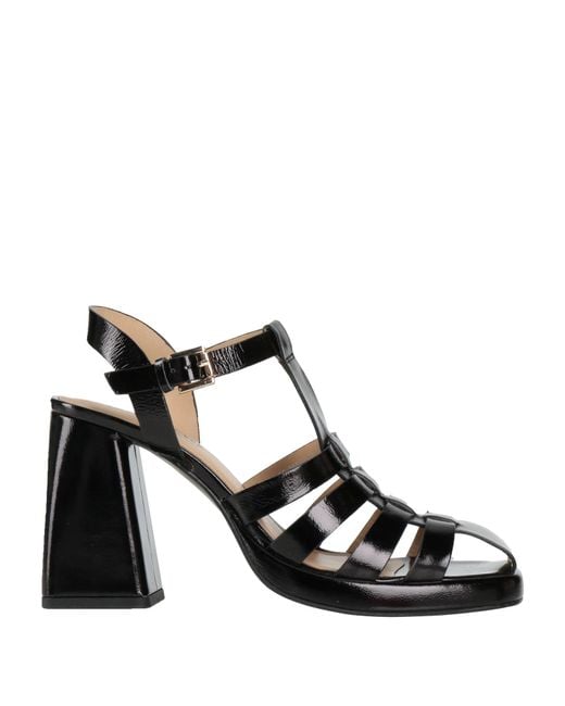 Emanuélle Vee Black Sandals Leather