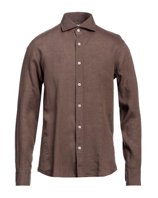 BASTONCINO Brown Shirt for men