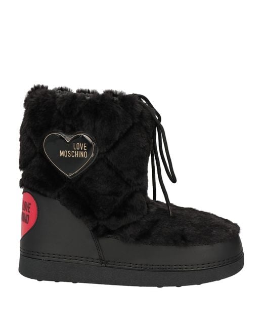 Love Moschino Black Ankle Boots