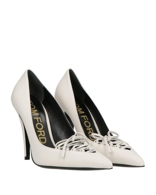 Tom Ford White Pumps