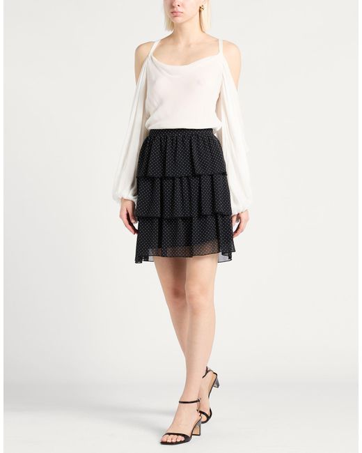 Gaelle Paris Black Mini Skirt Polyester