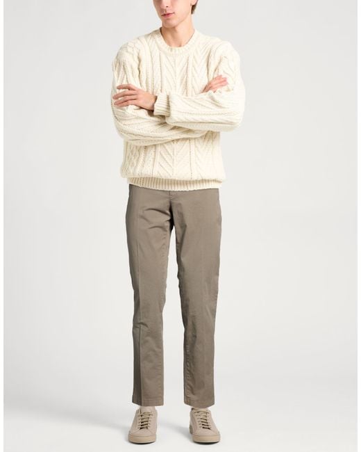 PT Torino Gray Pants Cotton, Elastane for men