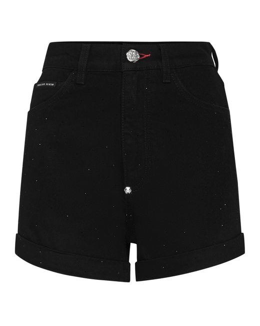 Shorts Jeans di Philipp Plein in Black