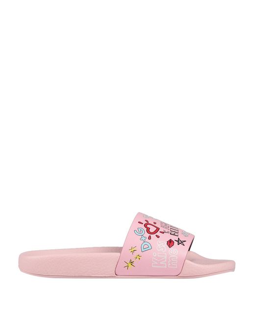 dolce and gabbana logo sandals