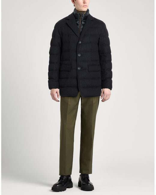 Herno Blue Midnight Puffer Silk, Cashmere for men