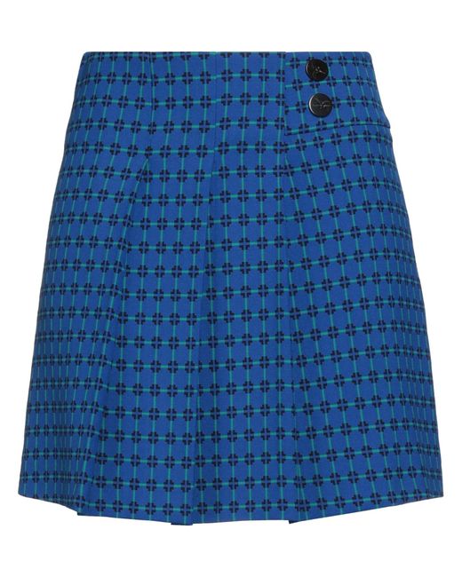 SIMONA CORSELLINI Blue Mini Skirt