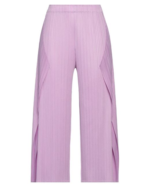 Pantalons courts Pleats Please Issey Miyake en coloris Purple