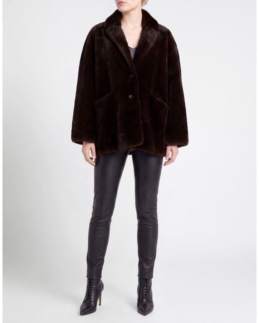 Sandro Black Shearling & Teddy