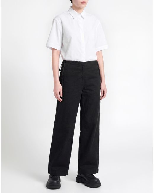 Nili Lotan Black Pants Cotton, Elastane