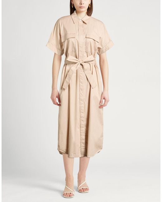 Peserico Natural Midi Dresses