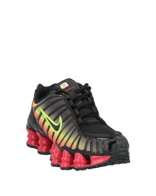 Nike Red Sneakers Textile Fibers