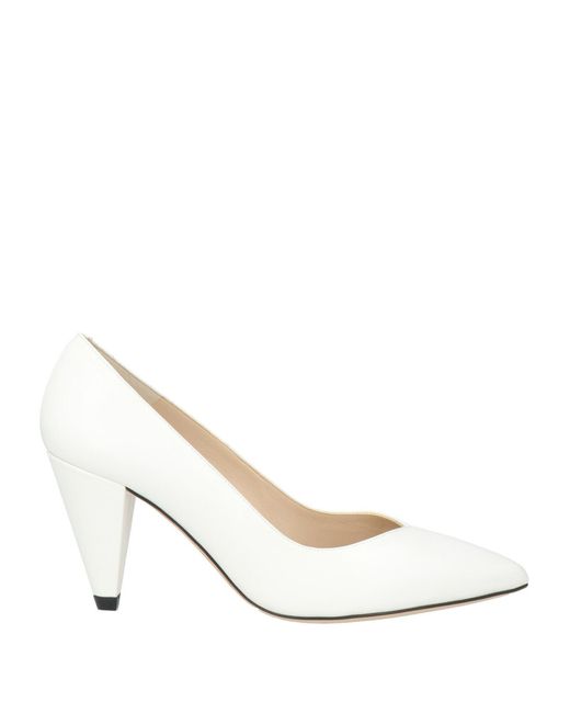 Sandro White Pumps Leather