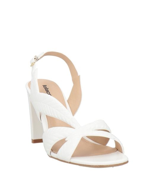 Lola Cruz White Sandals