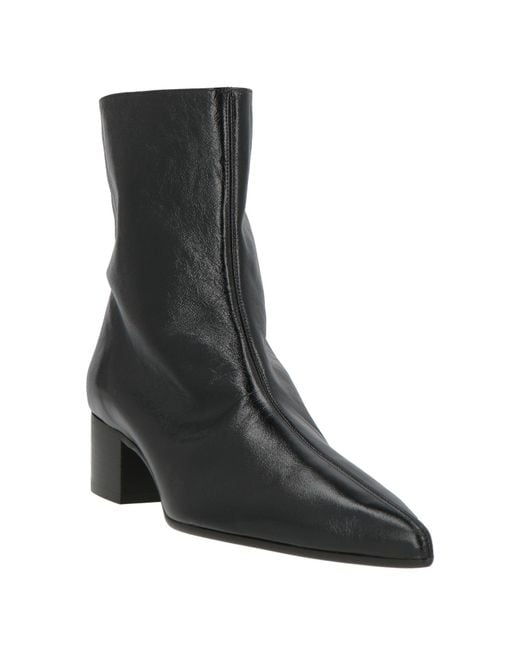 Khaite Black Ankle Boots