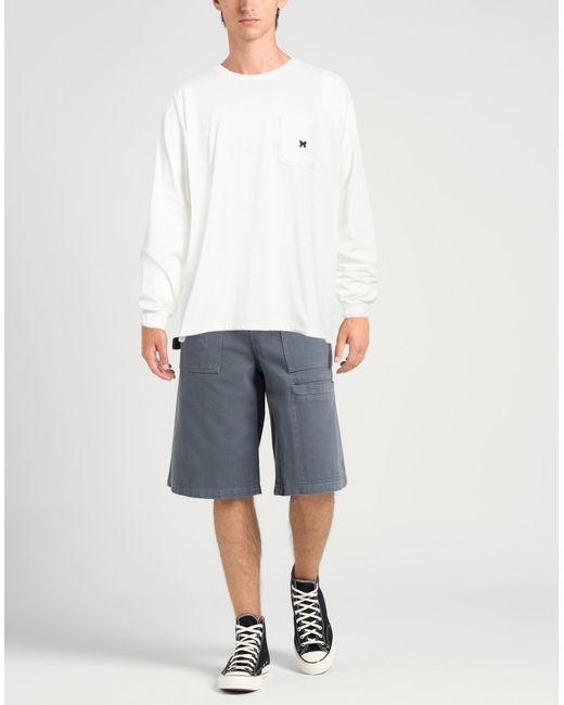 Needles White T-Shirt Polyester for men