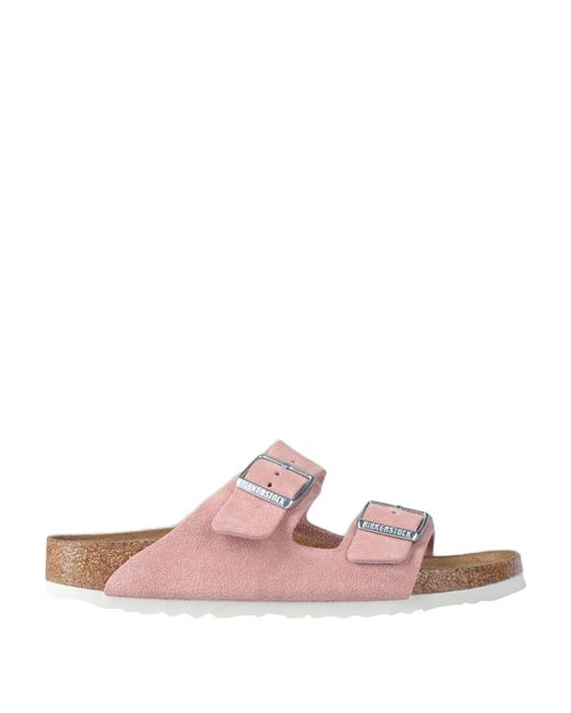 Birkenstock Leather Sandals in Pastel Pink (Pink) | Lyst