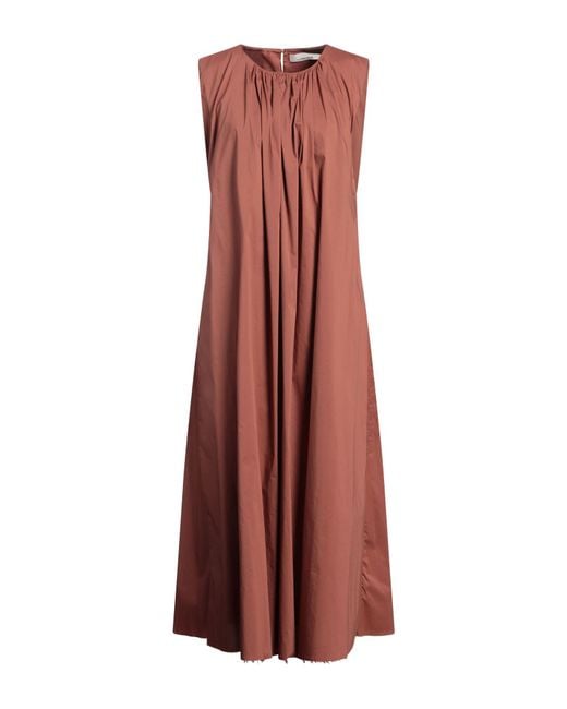 Liviana Conti Brown Midi-Kleid
