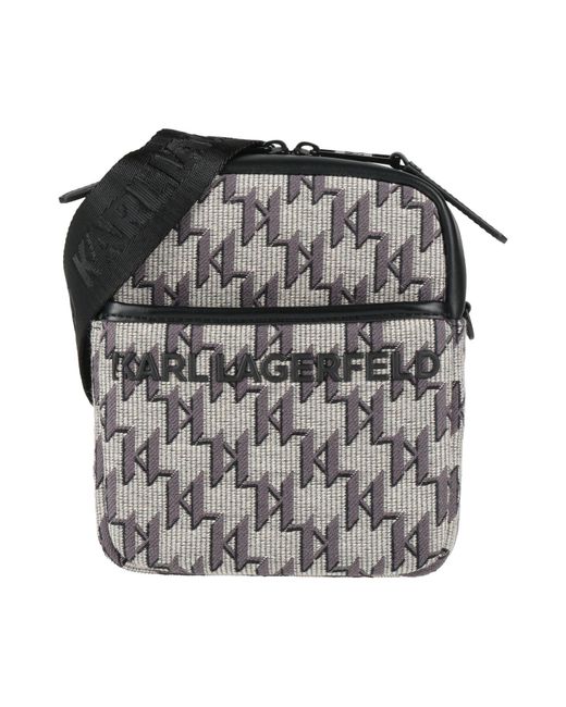 Karl Lagerfeld Black Cross-Body Bags for men