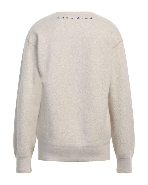 Burberry White Sweater Wool, Polyamide, Elastane for men