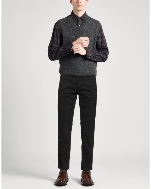 Siviglia Black Pants Cotton, Elastane for men