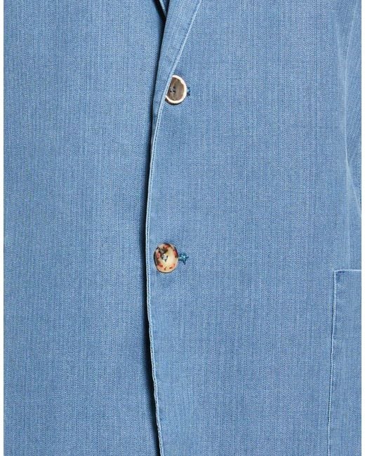 Bob Blue Blazer Cotton, Elastane for men
