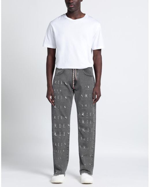 Aries Gray Jeans Cotton for men