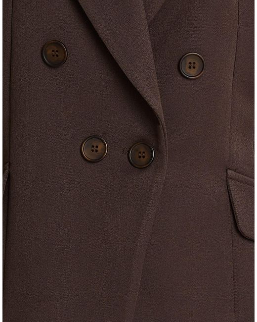 Berna Brown Chocolate Blazer Polyester, Viscose, Elastane