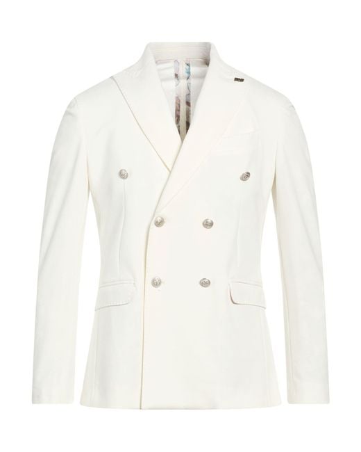 Bob White Blazer Cotton, Polyamide, Elastane for men