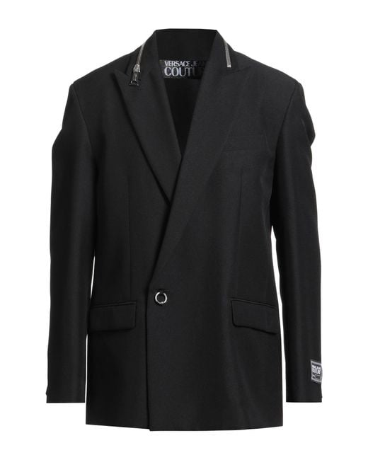 Versace Jeans Couture Black Blazer Polyester for men