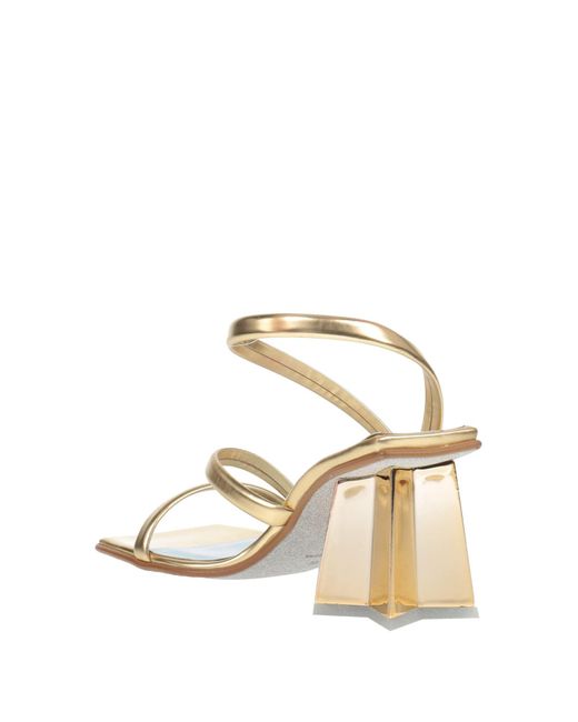 Chiara Ferragni Metallic Sandals